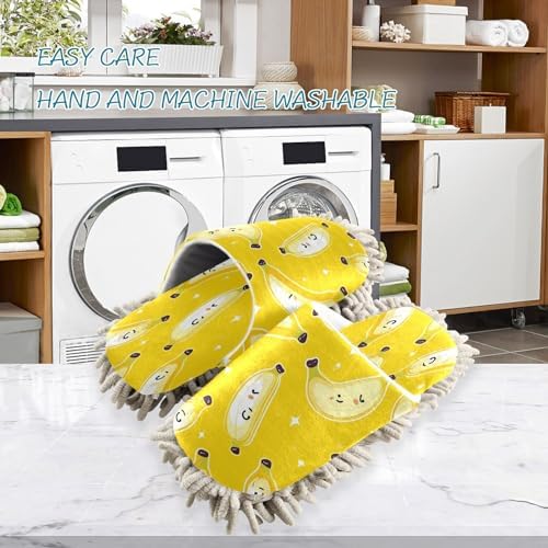 Zhirexin Cleaning Slippers Mop Shoes for House Floor