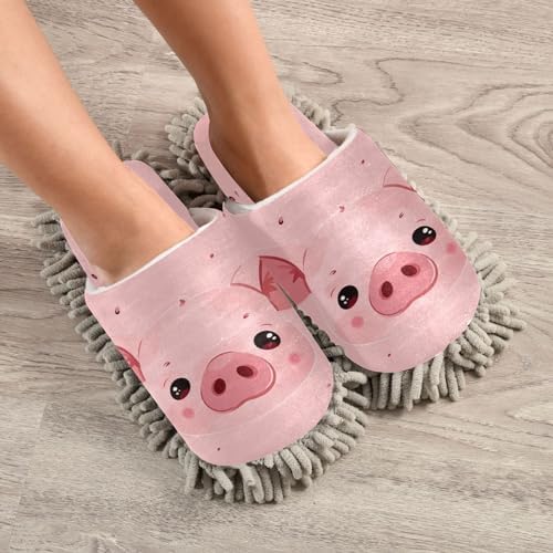 Zhirexin Cute Pig Cleaning Slippers