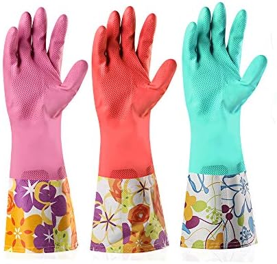 Aixingyun Dishwashing Rubber Gloves 3 Pairs 1