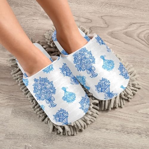Burbuja Mop Slippers with Microfiber Sole for Home Cleaning 1