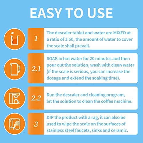 NATRUTH 20 Pack Limescale Remover Tablets