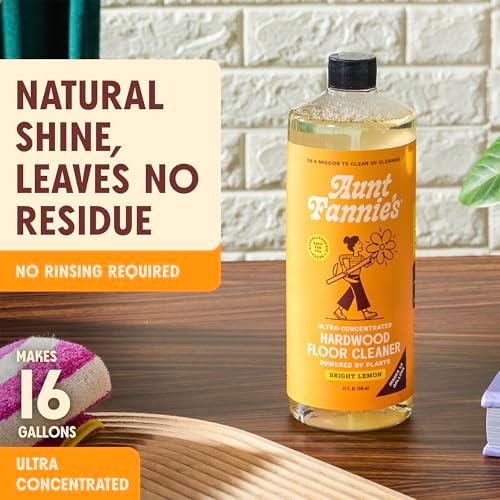 Aunt Fannies Ultra Concentrated Hardwood Floor Cleaner 32 oz Bright Lemon Scent
