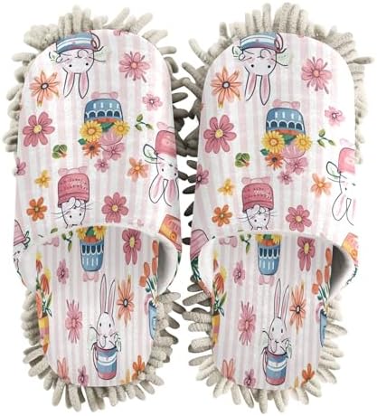 Zhirexin Microfiber Mop Slippers for House Cleaning 1