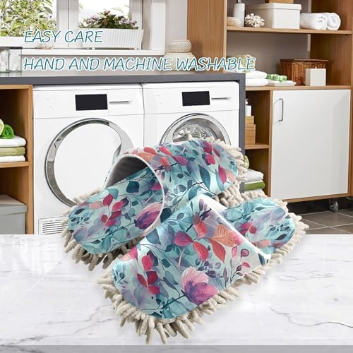 Zhirexin Watercolor Flower Cleaning Slippers 1
