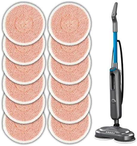 12 Pack 3897A Replacement Mop Pads for Bissell SpinWave