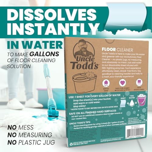 Uncle Todds Ultra Concentrated Floor Cleaner Sheets 1