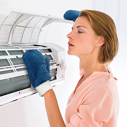 BBTO 3 Pairs Microfiber Dusting Mitts No Scratch