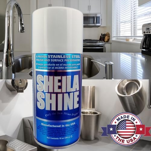 Sheila Shine 2 Pack 10 Oz Stainless Steel Cleaner and Polish Spray