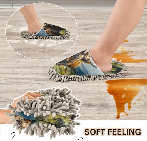 Zhirexin High Absorbency Mopping Slippers