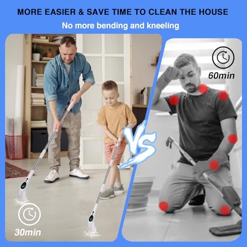 TiKenSo Electric Spin Scrubber with 3 Speeds and Voice Prompt