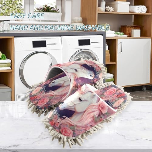 Zhirexin Microfiber Mop Slippers for Home Cleaning