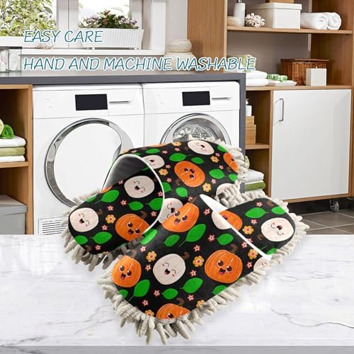 Burbuja Mop Slippers with Happy Faces for Home Use