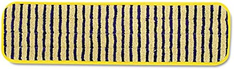 Rubbermaid Q810YEL Microfiber Scrubber Pad Yellow 18 6Carton