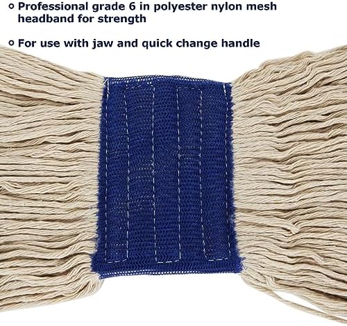 ZOFORTY 6Pcs Loop-End Mop Head Refills