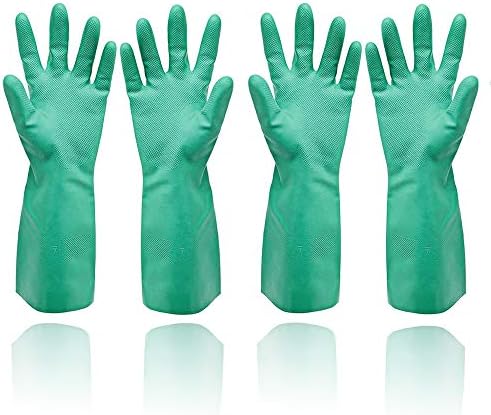 GAYISIC Reusable Latex-Free Dishwashing Gloves 2 Pairs