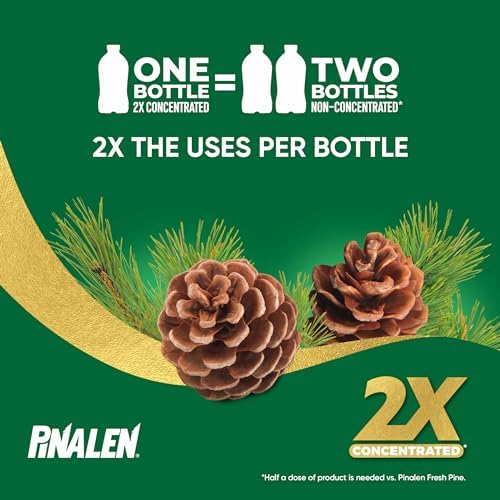 PINALEN 2X Max Aromas Concentrated All-Purpose Cleaner - Fresh Pine Scent - 56 Fl Oz
