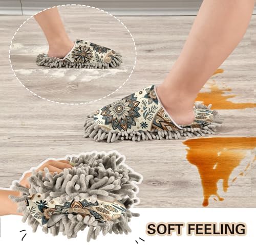 Zhirexin Mandala Pattern Cleaning Slippers 1