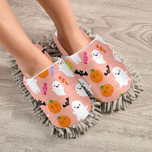 Burbuja Pumpkins Boo Mop Slippers for Home Kitchen