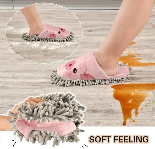 Zhirexin Cute Pig Cleaning Slippers