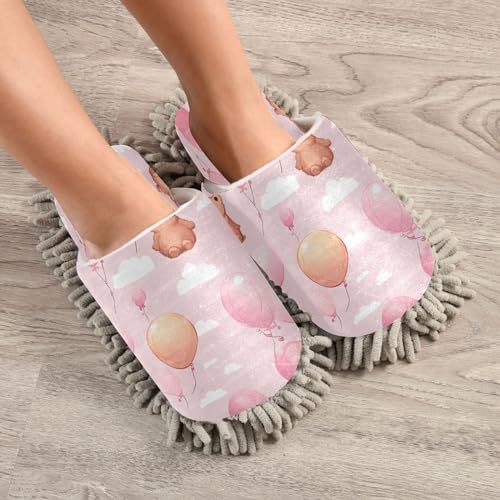 Bulletgxll Mop Slippers with Microfiber Mop Pad