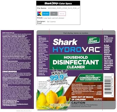 Shark HydroVac Disinfectant Cleaner 2L Purple Refill