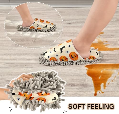 Burbuja Microfiber Dust Mop Slippers for Home Cleaning