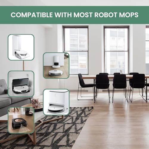 KIDU 2-Pack Multi-Surface Floor Cleaner Robot Mop Compatible