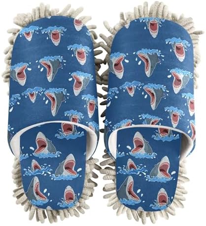 Burbuja Cartoon Sharks Cleaning Mop Slippers