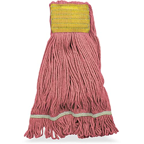 Carlisle Flo-Pac Cotton Mop Head Loop-Ended 1 Wide Red