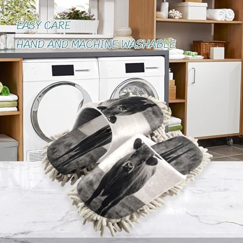Zhirexin Premium Microfiber Mop Slippers for House Cleaning