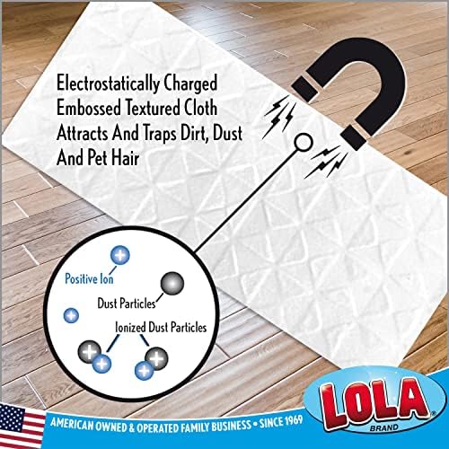 Lola Products Dry Sweeping Cloth Refills 32 Pack 11 x 813 Unscented