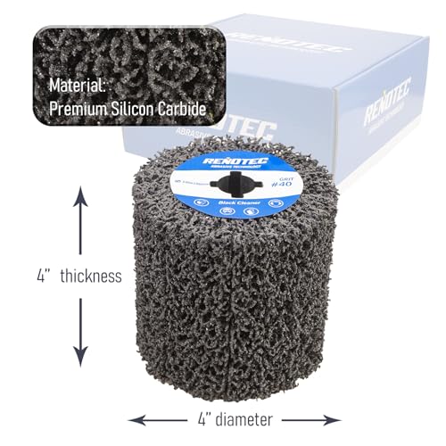 RENOTEC 4 Inch Black Cleaner 4 Pcs Pack