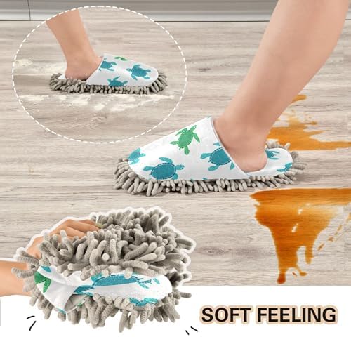 Burbuja Turtles Mop Slippers for Men Women