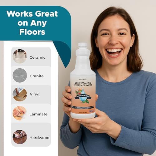 Steam Go Demineralized Water - 32 oz PVC-Free Multi-Surface Cleaner