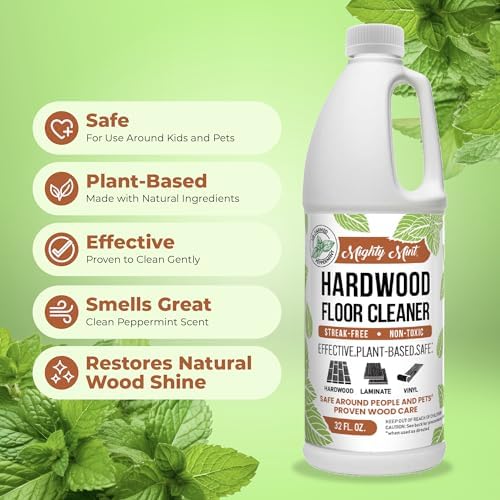 Mighty Mint Hardwood Floor Cleaner 32oz 1