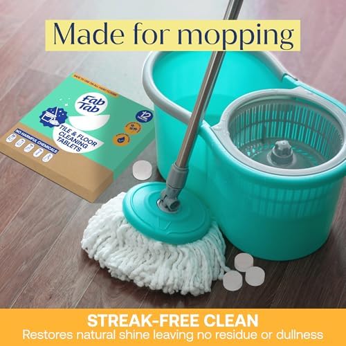 Fab Tab Eco-Friendly Hard Floor Cleaner Tablets - 12 Pack
