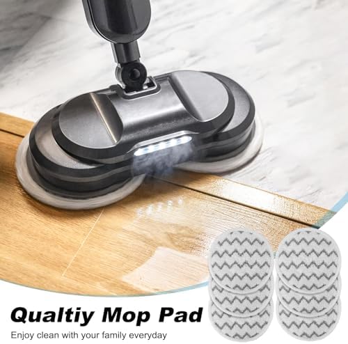 Sgizoku 3897A Steam Mop Pads 12Pack for Bissell SpinWave SmartSteam Scrubbing Mop