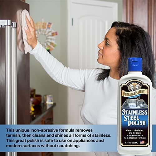 Parker Bailey Stainless Steel Polish - 100 Safe for Kitchen and Appliances