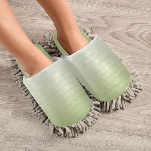RunningBear Blue Teal Pink Gradient Mop Slippers