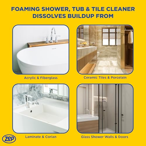 Zep Foaming Tub Tile Cleaner - 32 oz Case of 4