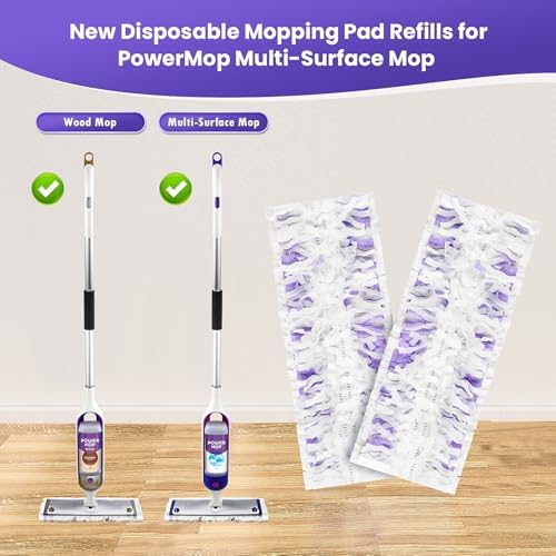 25 Pack Power Mop Pad Refills for Swiffer Multi-Surface Mop