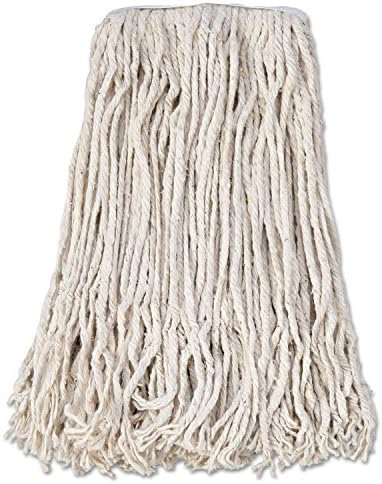 Boardwalk Banded Cotton Mop Heads 24 White 12-Pack