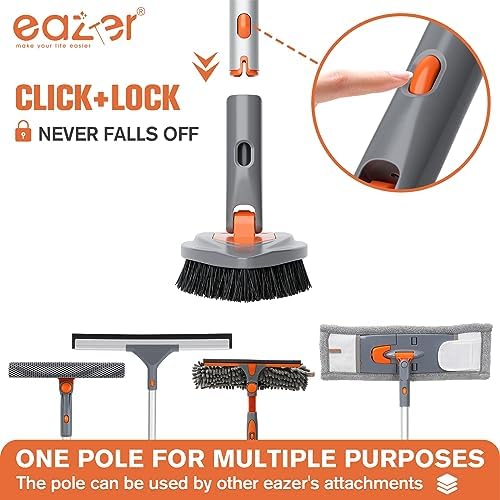 Eazer 4-in-1 Long-Handled Tub Scrubber