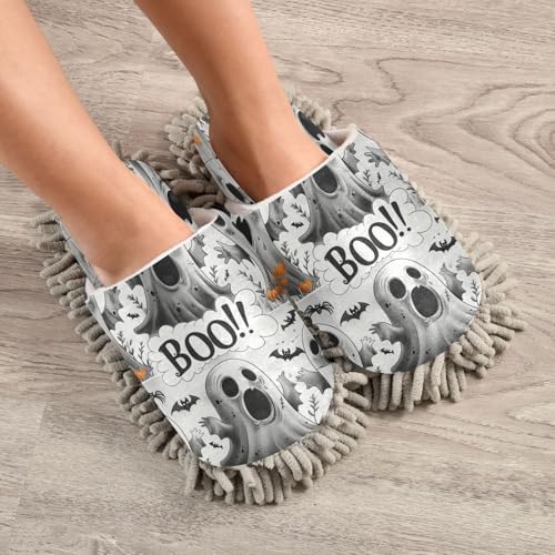 Zhirexin Halloween White Cleaning Slippers