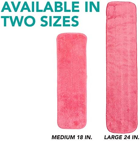 Arkwright Spray Mop Pads - Pack of 12 18 in Red