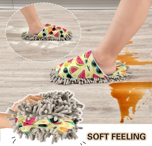 Bulletgxll Cute Watermelon Cleaning Slippers