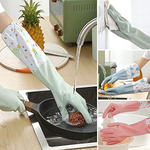 3pcs Waterproof Reusable Cleaning Gloves for Kitchen Laundry Garden
