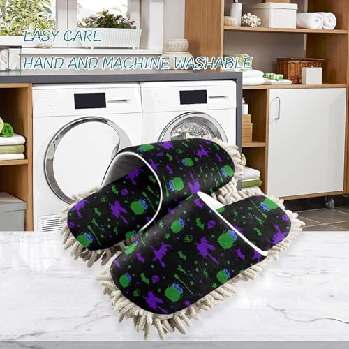 Burbuja Halloween Witches Cleaning Slippers for Women Men