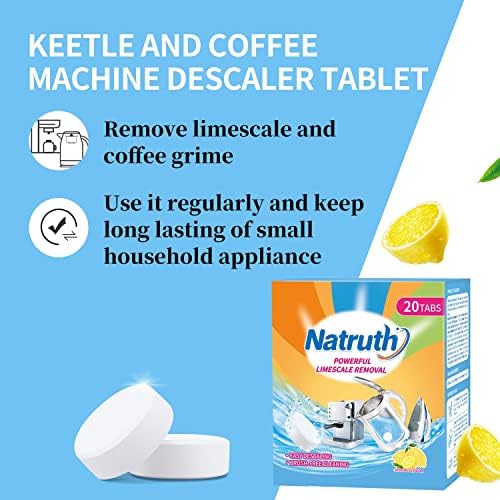 NATRUTH 20 Pack Limescale Remover Tablets
