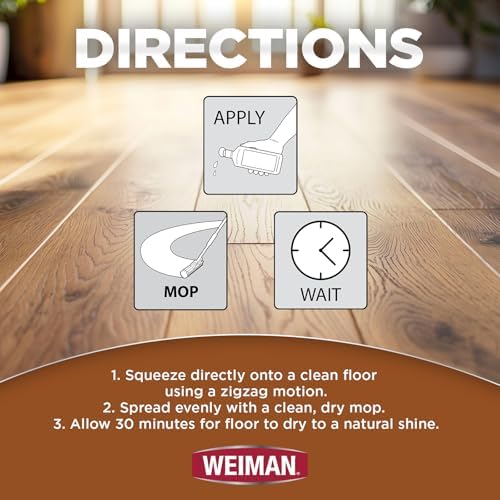 Weiman Wood Floor Polish 32 Oz 3PC Bundle 1